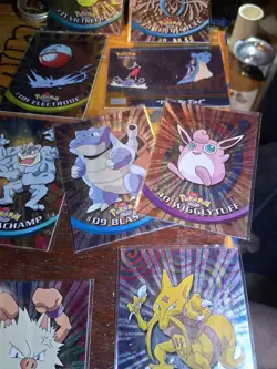9 1999 Topps foil pokemon tv animation edition card lot - Image 1