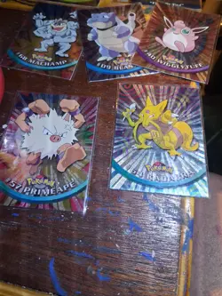 9 1999 Topps foil pokemon tv animation edition card lot - Image 2