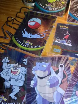 9 1999 Topps foil pokemon tv animation edition card lot - Image 4