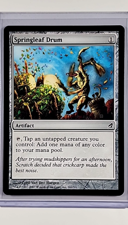 2007 MTG Magic the Gathering Lorwyn #261 Springleaf Drum Artifact WOTC Card - Image 1