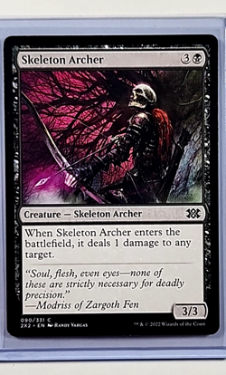 2022 MTG Magic the Gathering 2x2 Double Masters #90 Skeleton Archer WOTC Card - Image 1