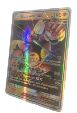 Pokemon Trading Card Buzzwole GX SM69 Sm Holo Ultra Beast Promo Oversized - Image 1