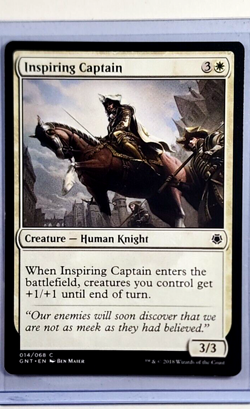 2018 MTG Magic the Gathering Game Night GNT #14 Inspiring Captain WOTC Card - Image 1