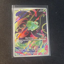 Bulbasaur Full Art Mega Evolutions Pokemon Card 133/132 Near Mint Condition Rare - Image 3