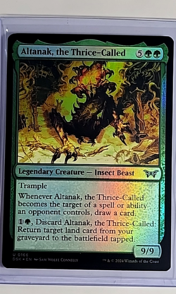 2024 MTG Magic The Gathering DSK Duskmourn Foil #166 Altanak the Thrice-Called - Image 1