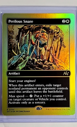 2025 MTG Magic The Gathering DFT Aetherdrift First Place Foil 430 Perilous Snare - Image 1