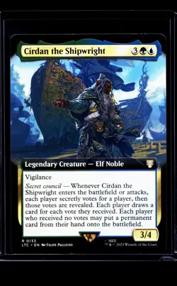 2023 MTG Lord of the Rings Commander Extended Art #133 Cirdan the Shipwright - Image 1