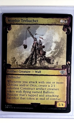 MTG Magic The Gathering Lord of the Rings Showcase Scrolls Foil Mordor Trebuchet - Image 1