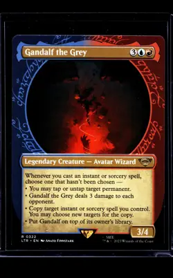 MTG Magic The Gathering LOTR Lord of the Rings Showcase #322 Gandalf the Grey - Image 1