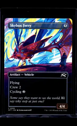 2025 MTG Magic the Gathering DFT Aetherdrift Borderless #332 Skybox Ferry - Image 1