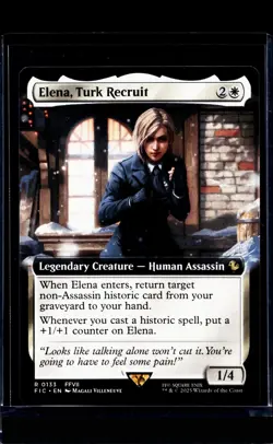 MTG Magic the Gathering FIC Commander Final Fantasy #133 Elena Turk Recruit - Image 1