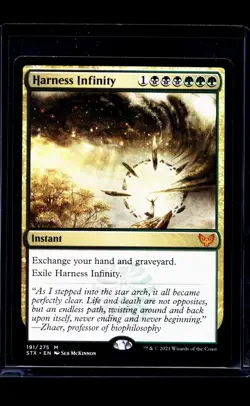 2021 MTG Magic the Gathering STX Strixhaven #191 Harness Infinity LP - Image 1