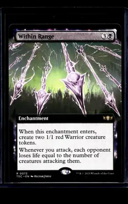 2025 MTG Magic The Gathering TDC Dragonstorm Commander Extended Art Within Range - Image 1