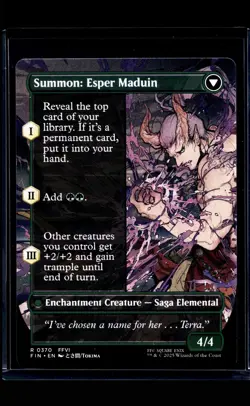 2025 MTG Magic the Gathering FIN Final Fantasy Borderless #370 Esper Origins - Image 1