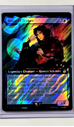2023 MTG Magic The Gathering Doctor Who Extended Art Surge Foil Nyssa of Traken - Image 1