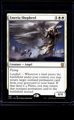 2020 MTG Magic the Gathering ZNC Zendikar Rising Commander #16 Emeria Shepherd - Image 1