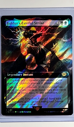 2023 MTG Magic the Gathering LOTR Extended Surge Foil Isildur's Fateful Strike - Image 1