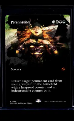 2025 MTG Magic The Gathering TDM Tarkir Dragonstorm Borderless #368 Perennation - Image 1