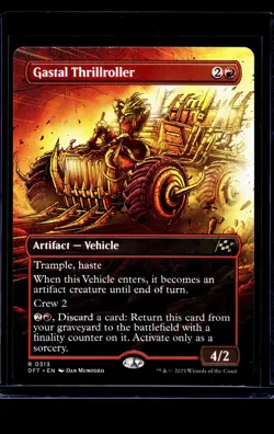 2025 MTG Magic The Gathering DFT Aetherdrift Borderless #313 Gastal Thrillroller - Image 1