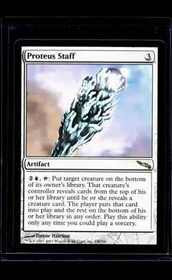 2003 MTG Magic the Gathering MRD Mirrodin Vintage #230 Proteus Staff - Image 1