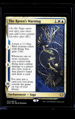2021 MTG Magic The Gathering KHM Kaldheim #227 The Raven's Warning - Image 1