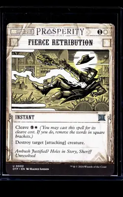 2024 MTG Magic The Gathering OTJ Breaking News #2 Fierce Retribution - Image 1