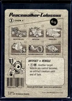 2025 MTG Magic The Gathering SLD Secret Lair Drop #1966 Peacewalker Colossus - Image 2