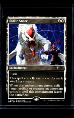 2025 MTG Magic The Gathering TDM Tarkir Dragonstorm Promo Pack #420 Static Snare - Image 1