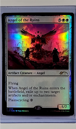 2023 MTG Magic the Gathering SLD Secret Lair Drop Foil #1343 Angel of the Ruins - Image 1