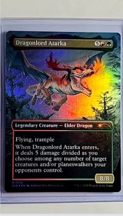 MTG Magic the Gathering SLD Secret Lair Drop Foil #1970 Baby Dragonlord Atarka - Image 1