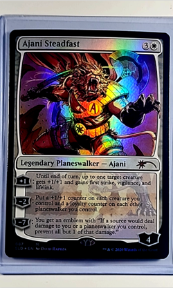 2020 MTG Magic the Gathering SLD Secret Lair Drop Foil #87 Ajani Steadfast - Image 1
