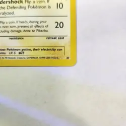 Pikachu #27 - WoTC Black Star Promo - Pokemon TCG - LP - Image 3