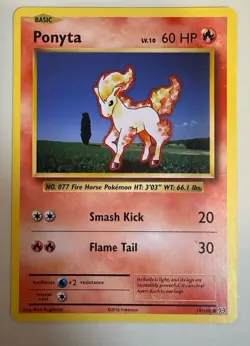 Pokemon Cards: Base Set 1st Edition Common: Ponyta 60/102 - Image 1