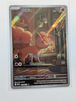 Pokemon Vulpix 138/132 Illustration Rare Holo Mega Evolution 2025 Clean - Image 3