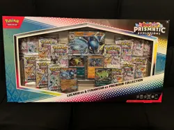 2x Pokemon TCG Prismatic Evolutions Lucario Ex + Tyranitar Ex Premium Collection - Image 3