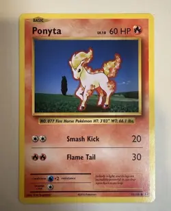 Pokemon Cards: Base Set 1st Edition Common: Ponyta 60/102 - Image 1