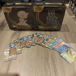Pokemon Mega Evolution Elite Trainer Boxes ETB Set of 2 Sealed + 4 FREE ex cards - Image 1