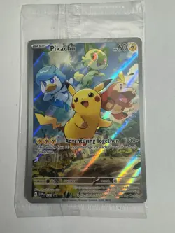 Sealed Promo Pikachu SVP 027 Paldea Evolved ETB Pokemon - Image 1