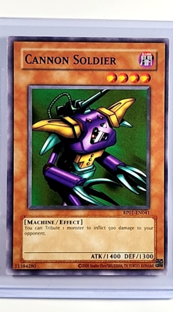 2020 YuGiOh TCG Retro Pack 2020 Reprint RP01-EN041 Cannon Soldier - Image 1