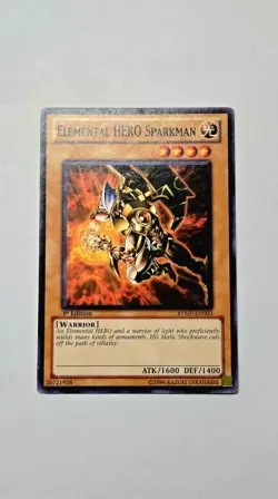 Yugioh! Elemental Hero Sparkman/ Avian/ Burstinatrix RYMP Common/ Short Print LP - Image 2