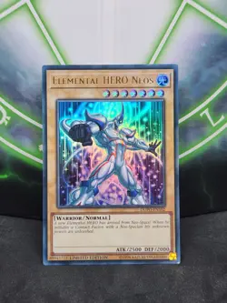 Yugioh Elemental HERO Neos DUPO-EN102 Ultra Rare 1st Edition NM - Image 1