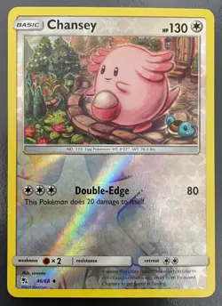 Chansey 46/68 Reverse Holo Hidden Fates | NM | Pokemon Trading Card TCG - Image 1