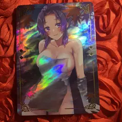 Shinobu Kocho Demon Slayer Goddess Story Anime Waifu Girl Holo Card Hot spring - Image 1