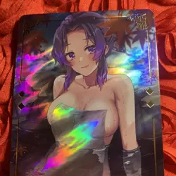 Shinobu Kocho Demon Slayer Goddess Story Anime Waifu Girl Holo Card Hot spring - Image 2