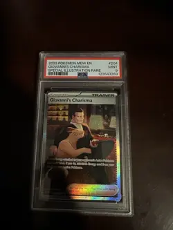 Pokemon TCG Giovanni's Charisma Holo Card 204/165 Scarlet & Violet 151 Series - Image 1