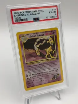 2000 POKEMON GYM CHALLENGE Card SABRINA'S ALAKAZAM - HOLO #16/132 graded PSA 6 - Image 2