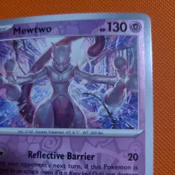 Mewtwo Reverse Holo NM 150/165 Scarlet & Violet 151 Pokemon Card - Image 3