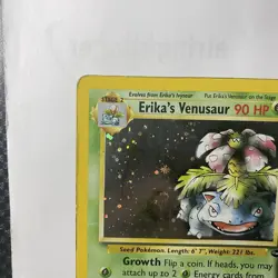 Erika's Venusaur 4/132 Gym Challenge Holo Pokemon Card HP - Image 2