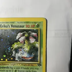 Erika's Venusaur 4/132 Gym Challenge Holo Pokemon Card HP - Image 3