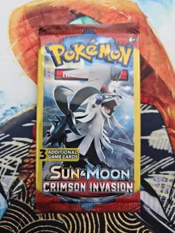 Pokemon Crimson Invasion 3 Card Mini Booster Packs Complete Art Set Lot of 4 - Image 3